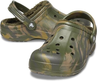 NEW Crocs Men's and Women's Slippers - Ralen Tie Dye Lined Clogs, Size M5/W7