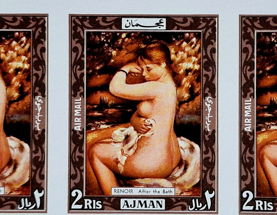 Emiratos Árabes Unidos 1969 imperf MNH pinturas artísticas AJMAN 40 estampillas 10 juegos completos MI €120,00 Foto 4 de 4