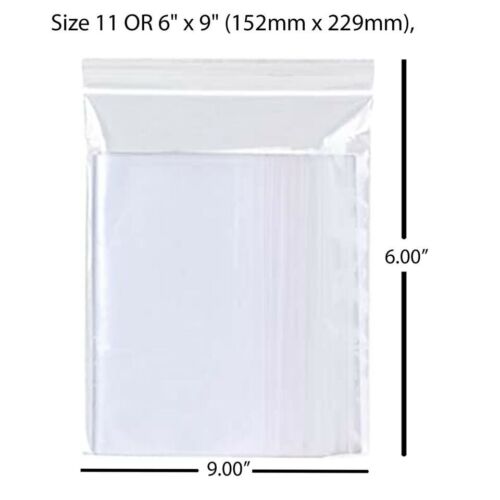 Self Resealable Bags Polythene Grip Seal Bags Clear Poly Plastic Zip Lock - Picture 13 of 13