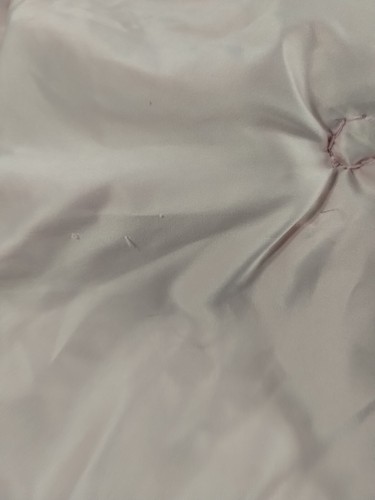 Manta de seguridad Carters blanca gatito gato rosa felpa satinado adorno juguete encantador - Imagen 5 de 9