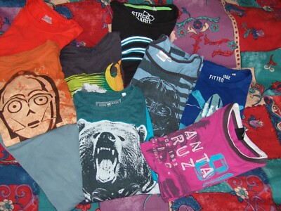 4 x Langarmshirt,2 x T-Shirt,3 x Muskelshirt für Jung Gr.158