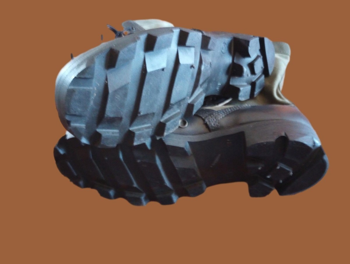sz6R ROSEARCH NO YEAR VISIBLE COMBAT GREEN JUNGLE SINGLE LEFT BOOT ONLY SV 3071 US MILITARY ISSUE JUNGLE BOOTS PANAMA SOLE RO SEARCH SPIKE  main image 2