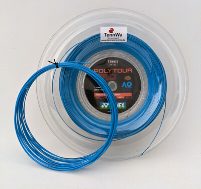 Original 12m (0,83 /lfd. m) YONEX Poly Tour Pro blau 1,15mm, POWER Tennissaite