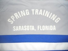 RARE Nwot Adidas Track Jacket Spring Training Sarasota Florida Gray Trefoil Samp