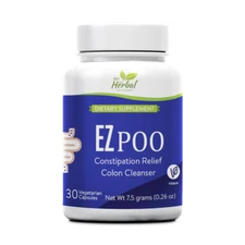 EZ Poo, Natural and Herbal Constipation Relief, Colon Cleanser