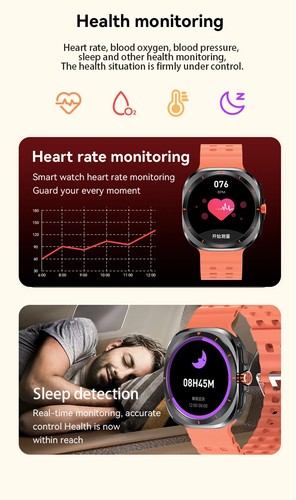 Watches 7 Smartwatch Bluetooth Talk HD AMOLED Screen Fitness Tracker Monitoring - 第 20/32 張圖片