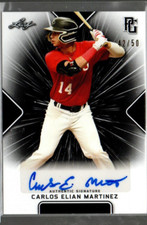 2021 Leaf Perfect Game Showcase Black #BACEM Carlos Elian Martinez Auto /50