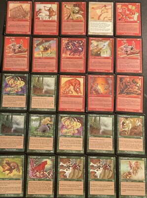 25 X Merkanische Masken Magic The Gathering Karten 1999 Mtg