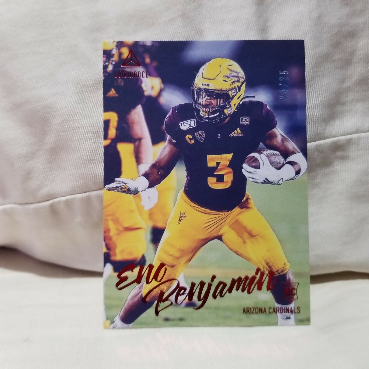 Eno Benjamin 2020 Luminance Red Parallel Rookie SP Card #155 #d 24