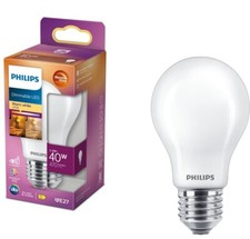 Dimmbare mattierte PHILIPS E27 LED Lampe 3,4W wie 40W 2200-2700 K