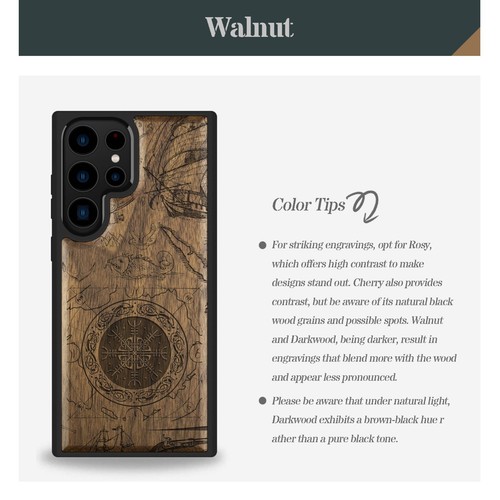 Holz Handyhülle für Galaxy S25 Ultra S24 S23 S22 S21 Plus FE Note20 5G Cover - Bild 12 von 12