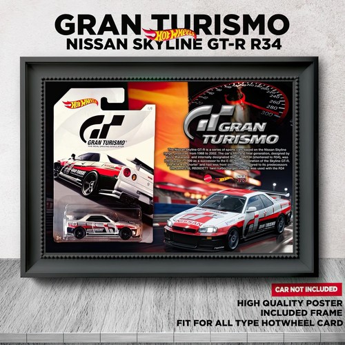 Hot Wheels Collector Poster w/ Frame – Mainline Card Edition Display Wall Art - Picture 60 of 97