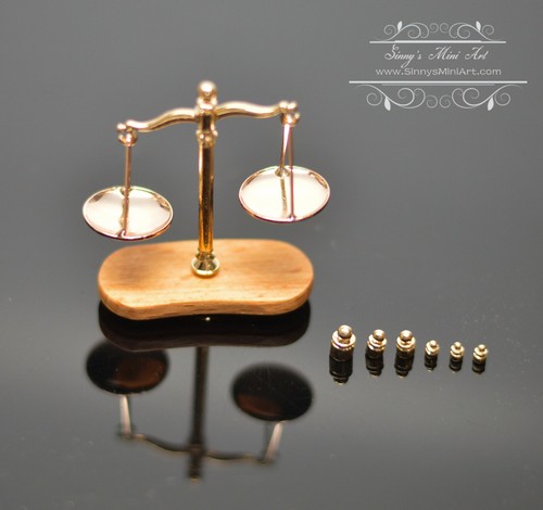 Dollhouse Miniature Balance Scale A154 - Picture 1 of 4