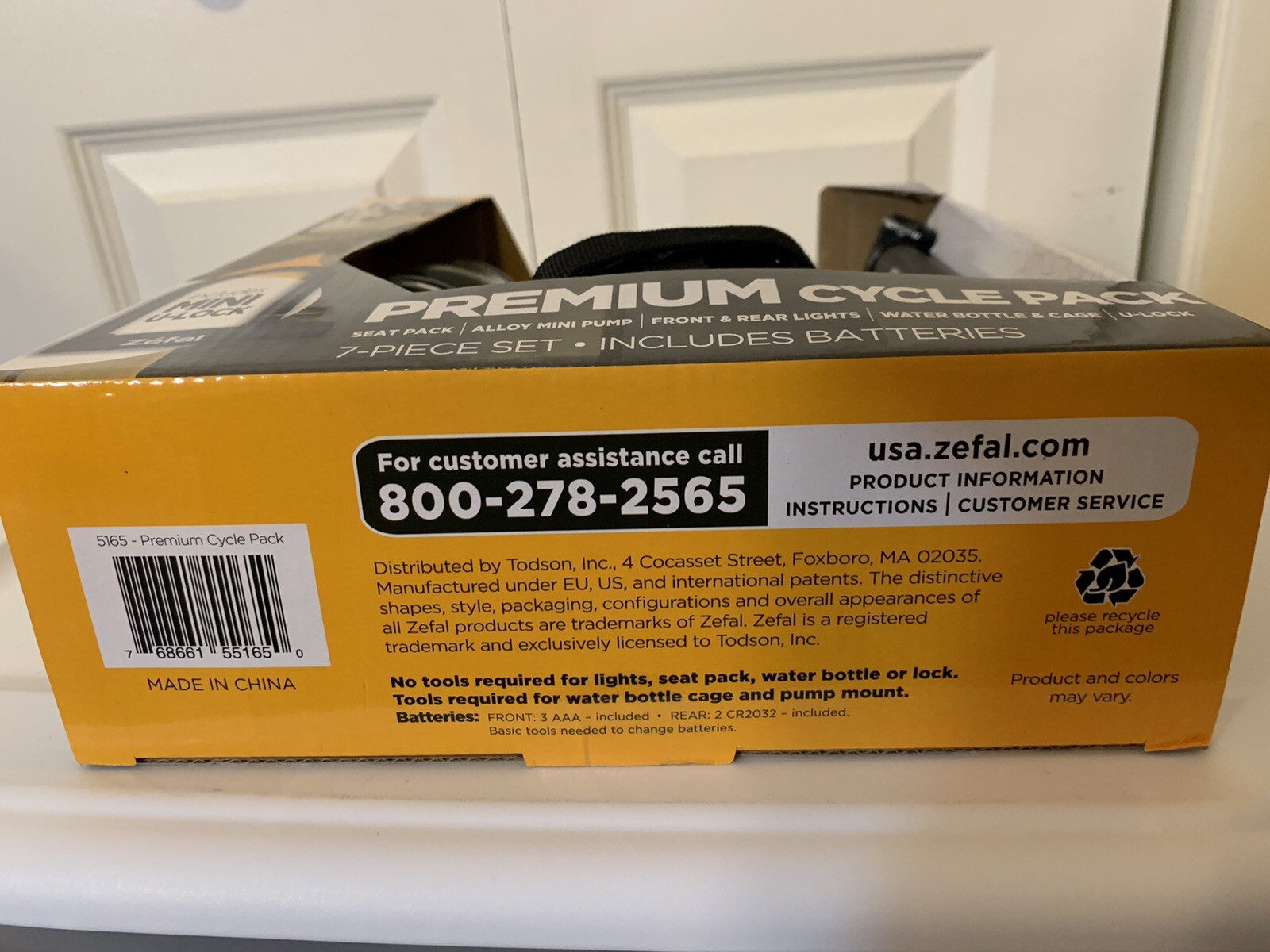 New Zefal Premium Cycle Pack 7-Piece Set Road Ahead And Light BPA Free NWT