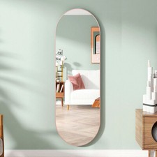 Extra Wide Oval Framed Full Length Mirror Wall Mounted Dressing Mirrors 120x40cm