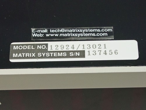 Matrix Systems Corp Programmable Quad 5x10x2 Wire Switching System 12924 / 13021 - Picture 2 of 12
