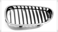 Gitter HeizköRper Links Schwarz Cornce Chrom FüR BMW Serie 5 E60/E61 2003- > 51