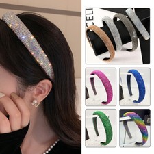Full Rhinestone Headband Alice for Women's Shiny Hair Band Hoop Hair Accessories