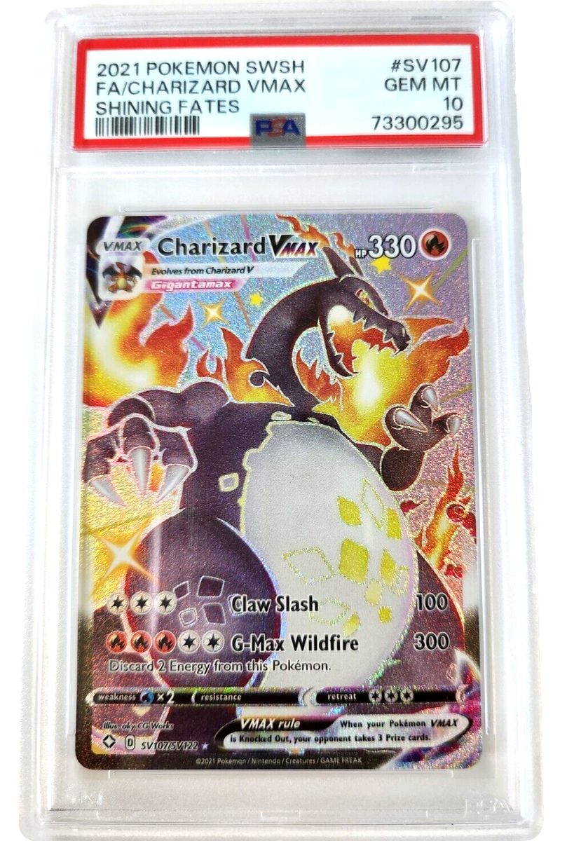 CHARIZARD VMAX 2021 Pokemon TCG Shining Fates #SV107 PSA CHARIZARD VMAX 2021 Pokemon TCG Shining Fates #SV107 PSA