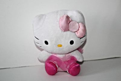 Sanrio Hello Kitty Puppen TY rosa Ballerina TuTu Kleid Plüsch Stofftier