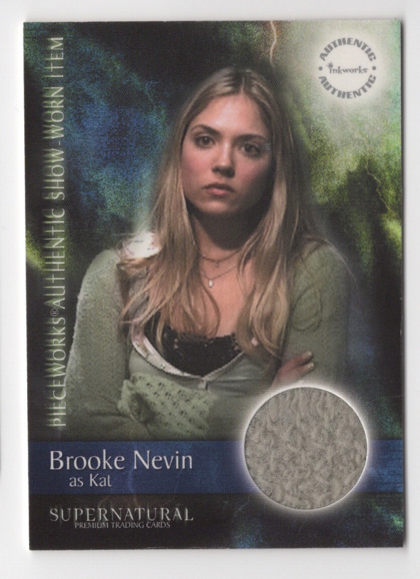 Brooke Nevin as Kat SUPERNATURAL Pieceworks Season 1 Costume Card