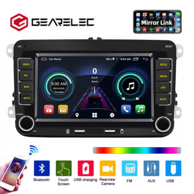 For VW Volkswagen Jetta Passat 7 Inch Car Stereo Radio GPS RDS FM Carplay 2+32GB