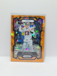 2023 Panini Prizm - Orange Ice Prizm #266 Brock Purdy