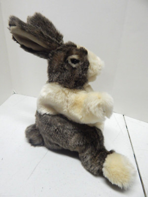 Folkmanis Baby Rabbit Full Body Hand Puppet Plush Animal Toy Realistic 9'' Brown