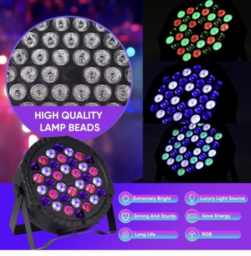 Excellent reviews DJ Stage Light 36-LED Sound Activated Stage Light w Remote F3 - Picture 2 of 12