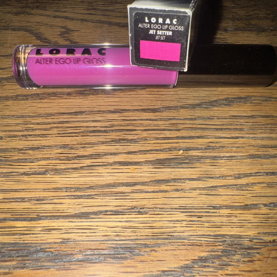 Brillo de labios LORAC Alter Ego "Jet Setter" / ROSA. 100% nuevo. RARO Foto 3 de 3