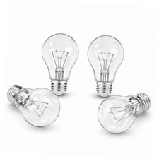 60 Watt Incandescent Light Bulbs, A19 60 WATT Incandescent Bulb Shatter 60.0 4