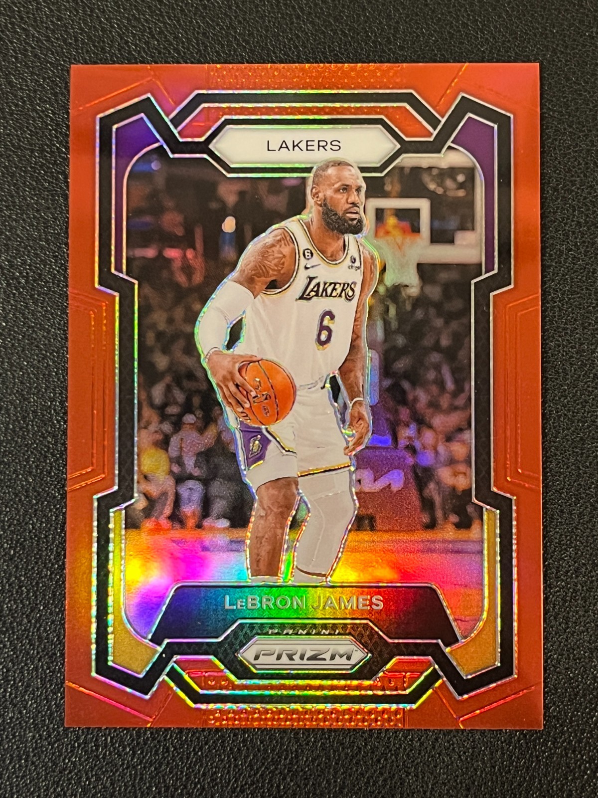LeBron James 2023-24 Prizm Basketball Red /299 Lakers 63