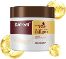 Karseell Hair Mask Collagen 100Ml, Maca Power Collagen Hair Mask Argan Oil Deep