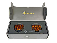 Morimoto 4banger Hxb Amber Spot Beam 3000k Led Pod Kit Universal Mount Closeout
