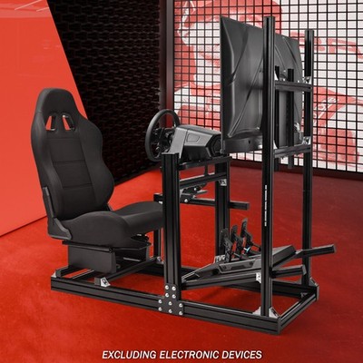 Supllueer 4080 Aluminum Adjustable Racing Sim Cockpit Fit Logitech Thrustmaster