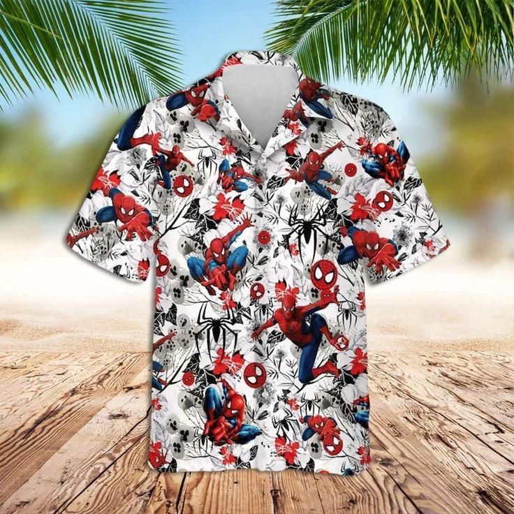 Marvel Hawaiian Shirt Spider Man Hawaiia
