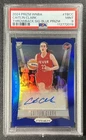 CAITLIN CLARK PSA 9 2024 PANINI WNBA PRIZM ROOKIE THROWBACK AUTO BLUE RC 33/75