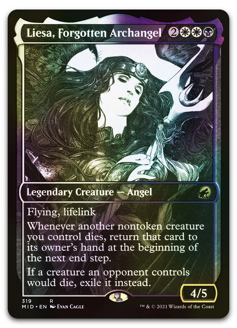 mtg liesa forgotten archangel commander deck Liesa, Forgotten Archangel 319 Innistrad: Midnight Hunt for sale