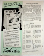 Caloric Ultramatic Gas Ranges Vintage 1951 Print Advertisement