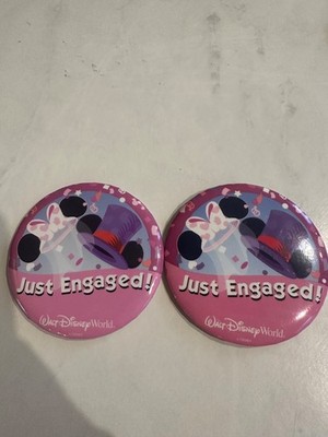 Walt Disney World Just Engaged pins ( total of 2)