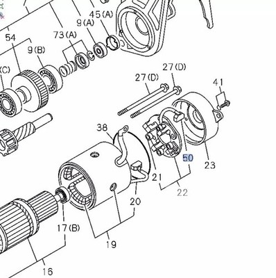 Starter Brush Set for Isuzu NPR NQR 4HF1 4HE1 4HK1 8941529730