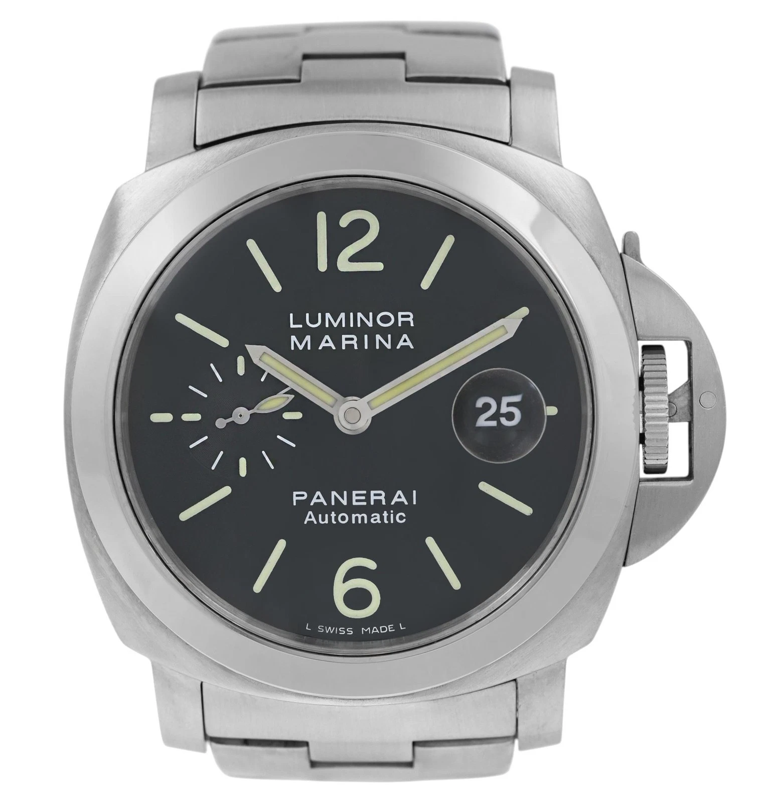 Panerai — Panerai Luminor Marina PAM00299 Stainless Steel Date 44MM Men's Automatic