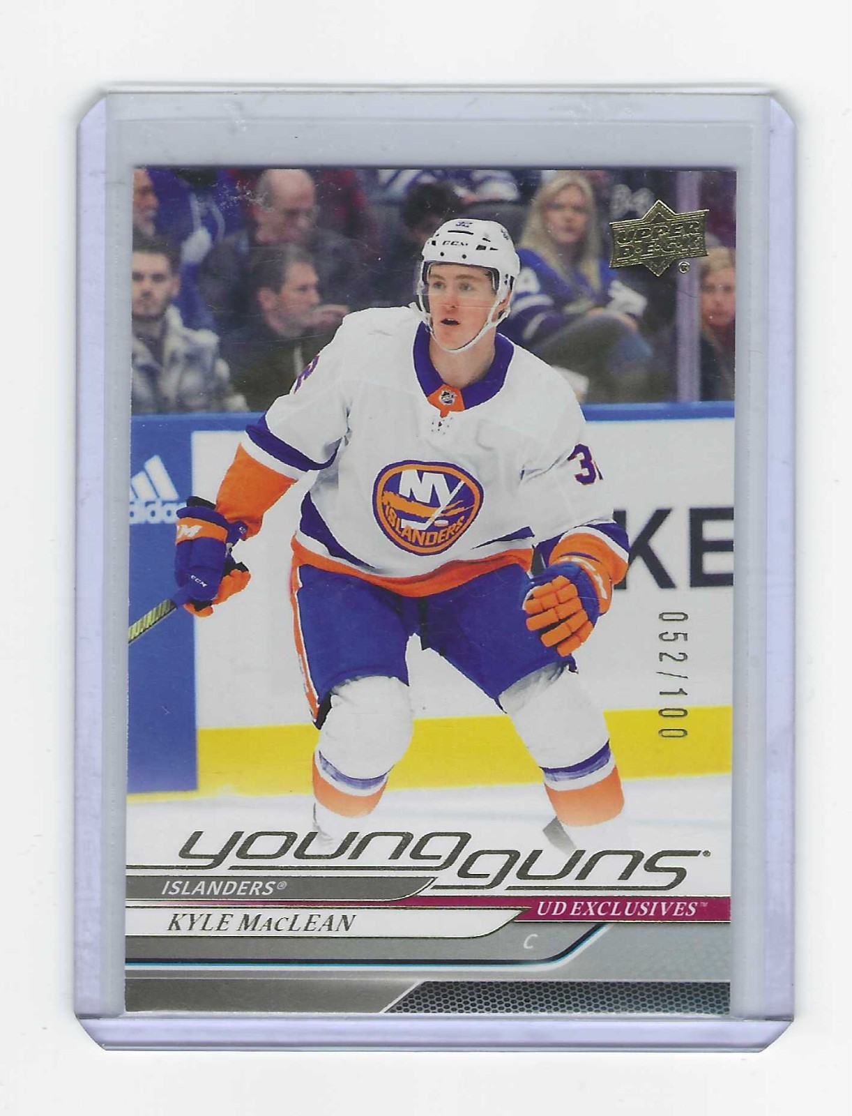 2024/25 UPPER DECK YOUNG GUNS EXCLUSIVES KYLE MACLEAN RC # 204 52/100