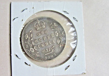 1 Rupee 1905 Empreor Edwward VII BRITISH INDIA SILVER ONE RUPEE