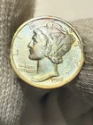 1918S US Mercury SILVER Dime! Choice Lustrous AU! Old US Coin!