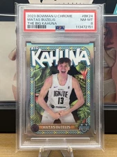 Matas Buzelis 2023-24 Bowman Chrome U Big Kahuna BK-24 PSA 8 Looks Nice Low POP