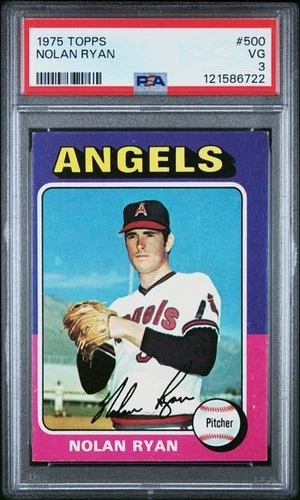 1975 Topps - Nolan Ryan #500 PSA 3