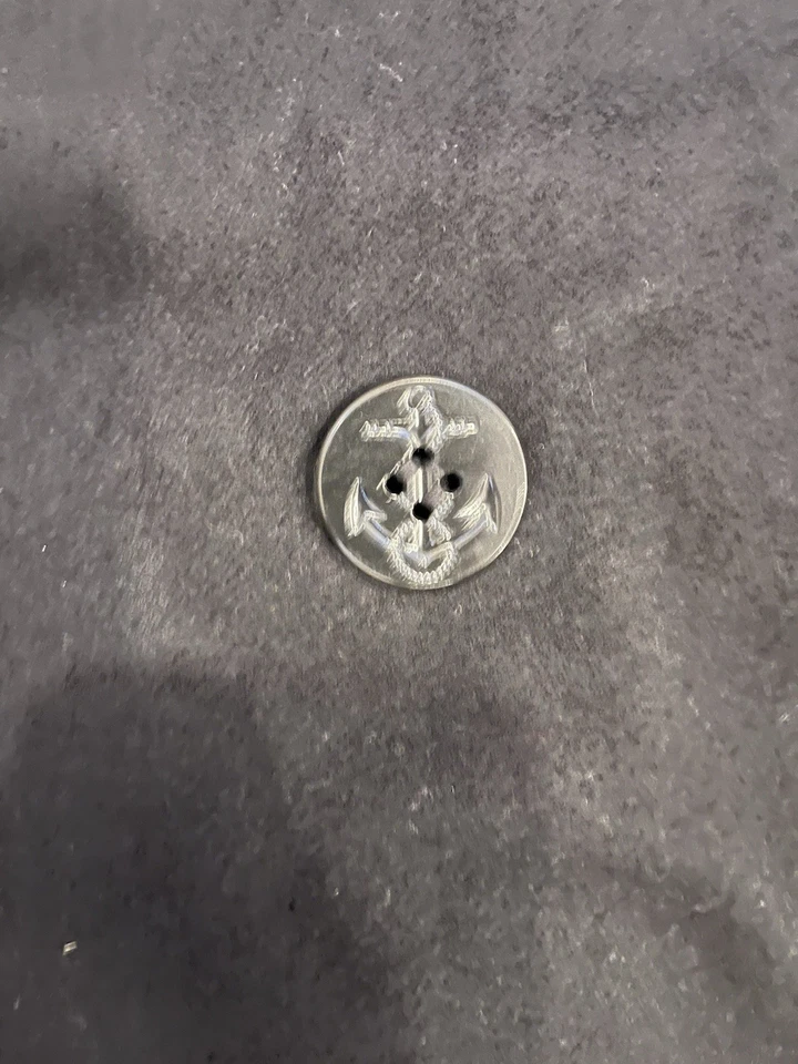 US Navy DSCP Quarterdeck Collection Wool Pea Coat Overcoat 44S Black - Image 4 of 4