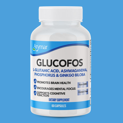Arymar Glucofos   L-Glutamic Acid Formula for Brain Health  60 Capsules