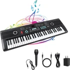 61 Keys Piano Keyboard, Electronic Digital Piano with Built-In Speaker Microphon